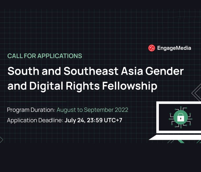 Call for Applications: South and Southeast Asia Gender and Digital Rights Fellowship