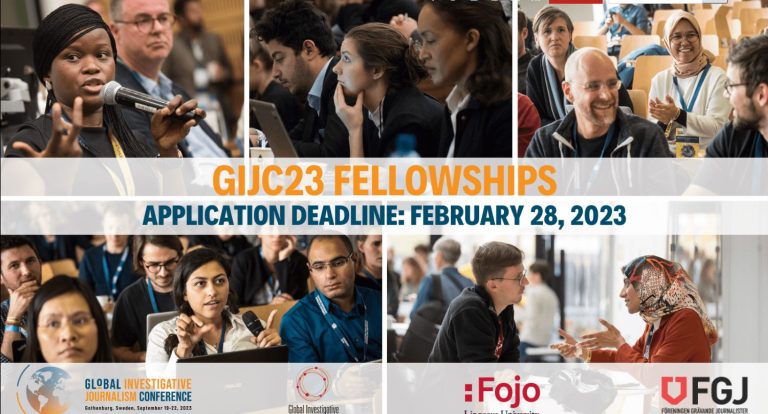 Fellowships To Attend the 2023 Global Investigative Journalism Conference