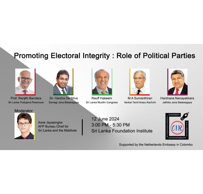 Promoting Electoral Integrity: Role of Political Parties