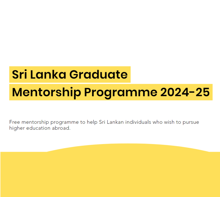 Sri Lanka Graduate  Mentorship Programme 2024-25 