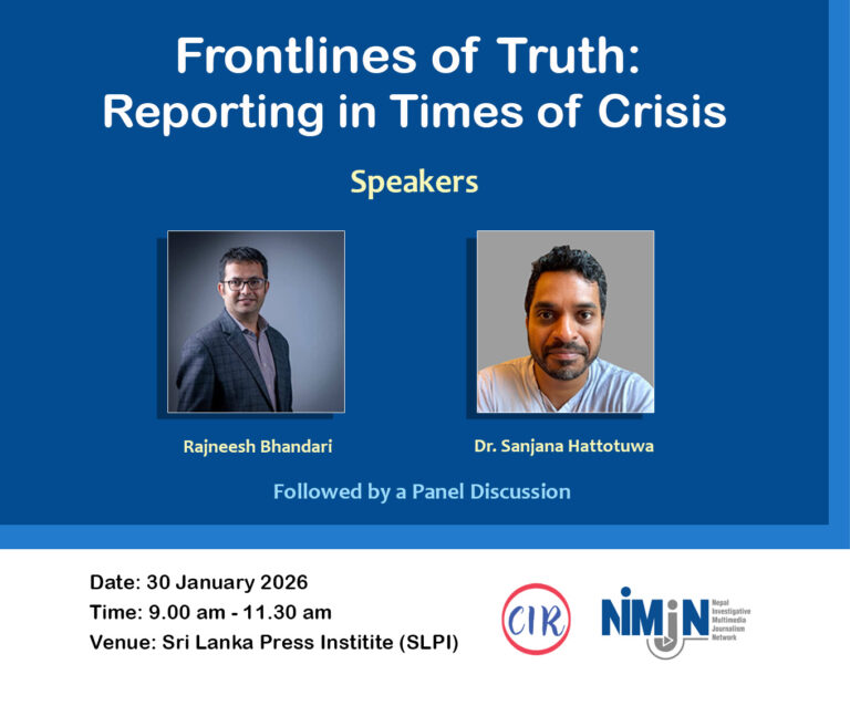 Expert Discussion : Frontlines of Truth: Reporting in Times of Crisis