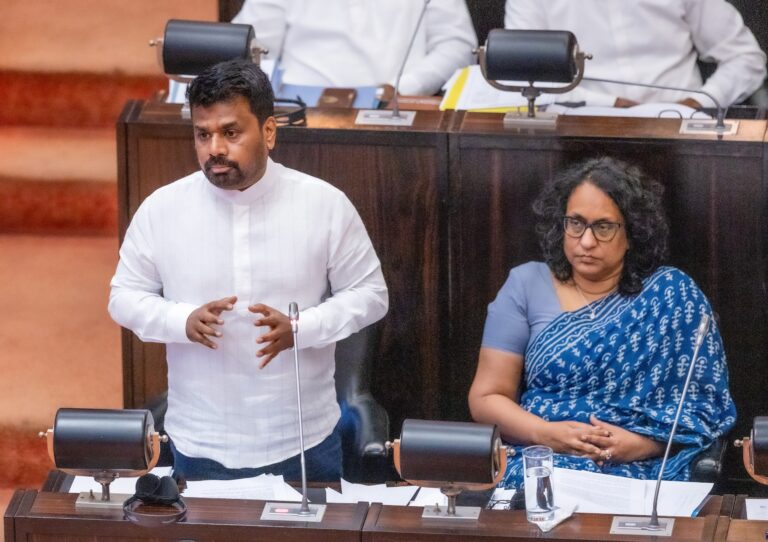 Banner Image: President Anura Kumara Dissanayake address Sri Lanka’s parliament on Mach 20, courtesy of the Presidential Media Division (PMD).