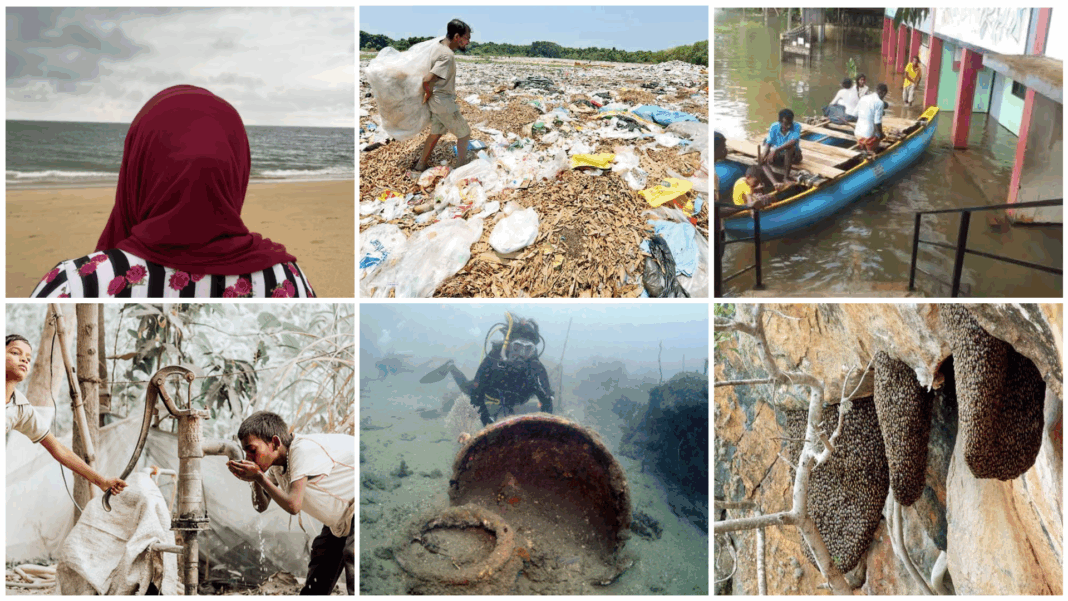 A collage of banner images representing a collection of published stories.